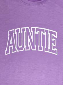 INAWLY 女士春夏休闲字母印花短袖 T 恤