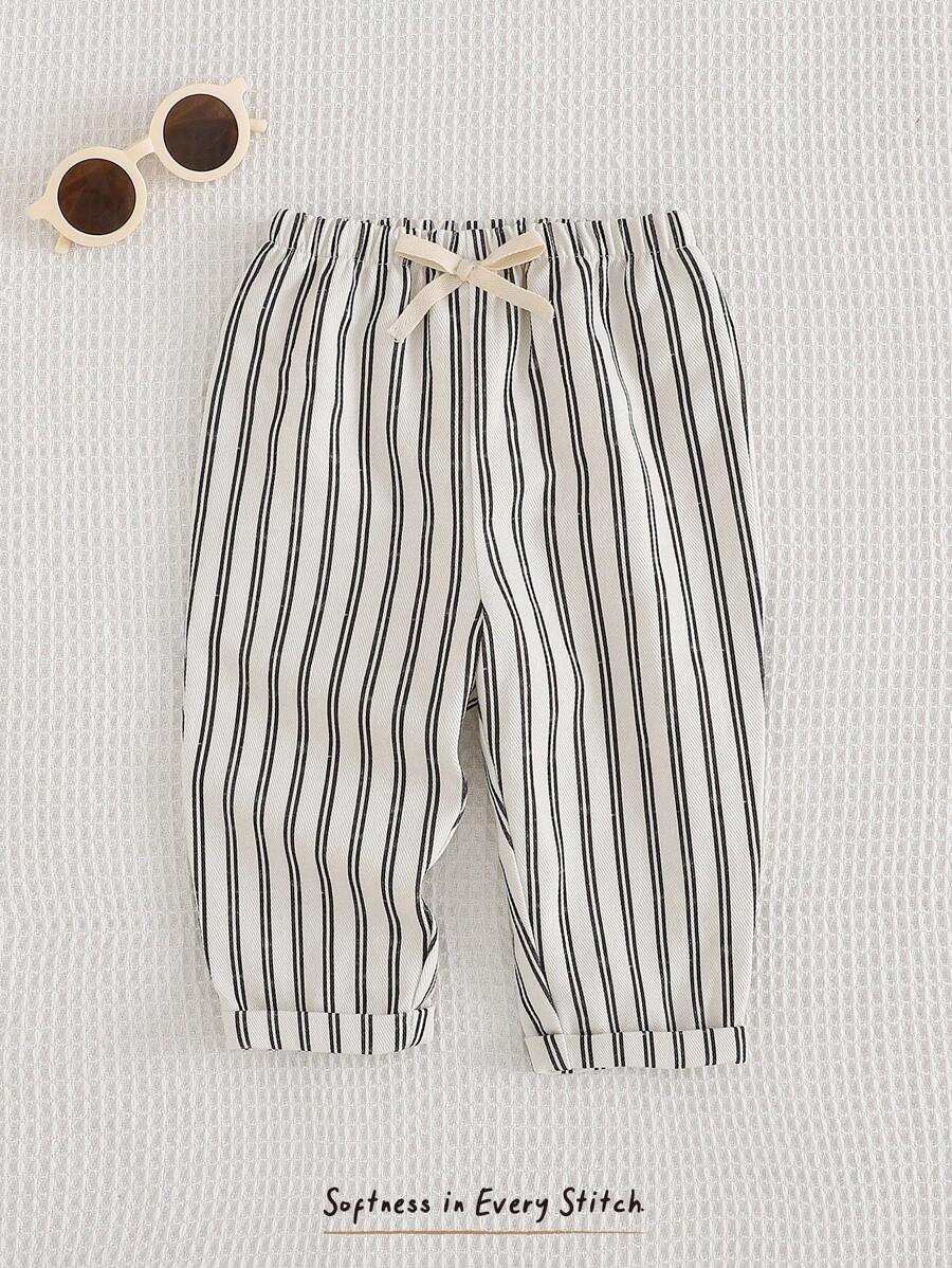 Cozy Pixies Quần dài lưng thun sọc nhiều màu cho bé trai - Nhiều màu - Xem 1