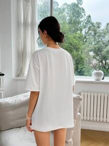 INAWLY 女式动物印花短袖休闲T恤夏季图案T恤女式上衣