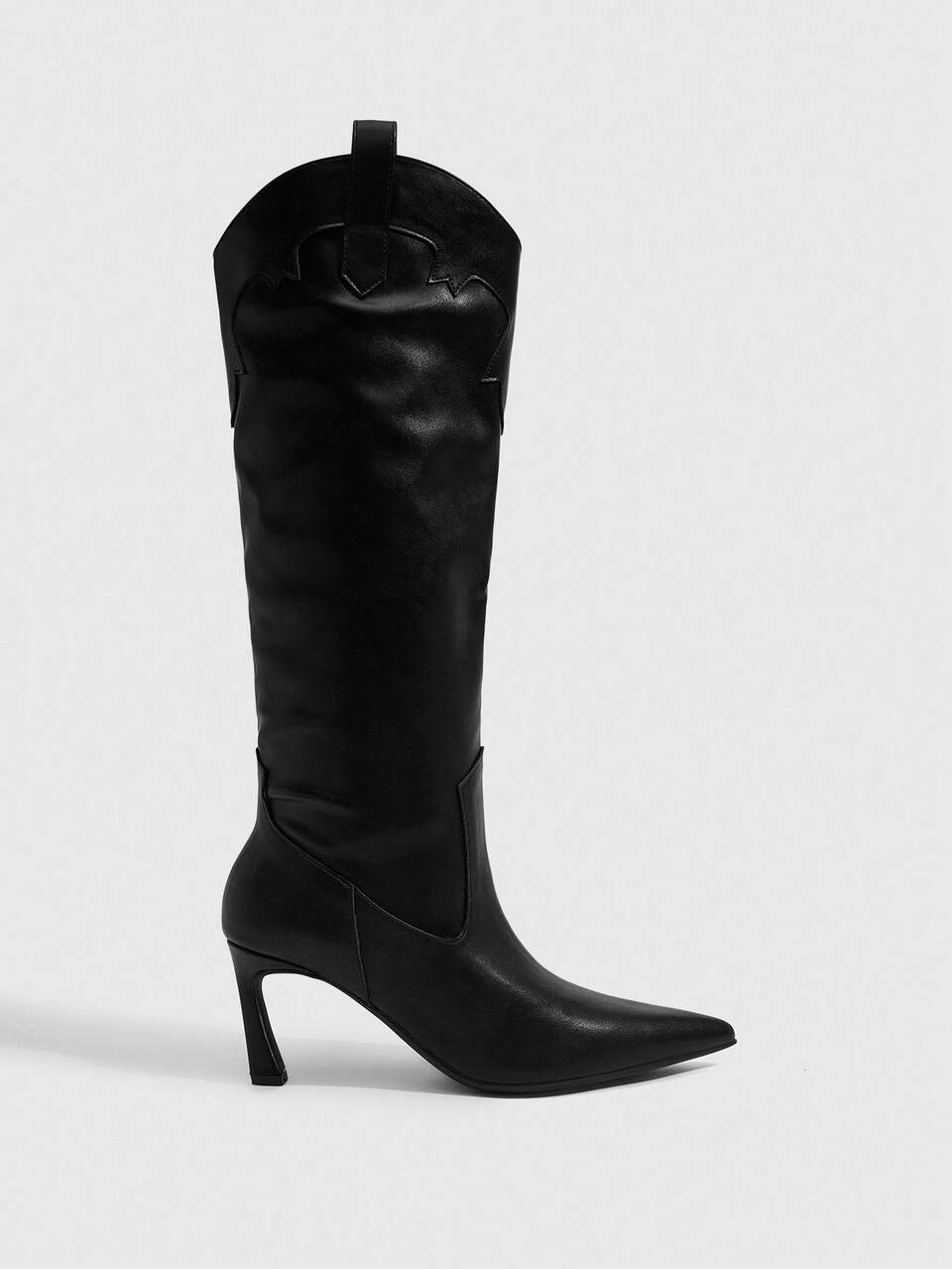 CUCCOO SZL Women's Fashionable Black Comfortable Low Heel Over-The-Knee Boots