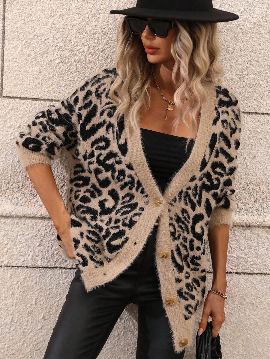 SHEIN Tall Women's Casual Elegant Long Cardigan