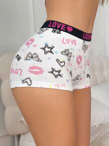 Eraneu 1pc Women's Comfortable Cute Panty - Multicolor - View 4