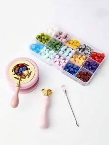 Multi-Color Sealing Wax Beads - Assorted Random Colors In Box, For Kids Octagonal Seal Stamps & DIY Crafts