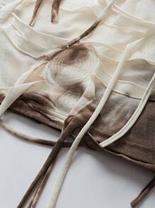 EgrlEra 女士时尚夏季酷炫风格音乐节破洞设计上衣和裙子两件套 Y2K 服装