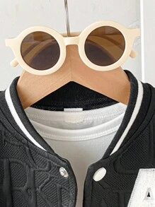 SHEIN 6M-3T 男婴休闲夹克，拼色，单排扣口袋，金属纽扣，灯芯绒衬衫款式，适合春季、夏季、秋季、上学、休闲、度假、运动、儿童服装、婴儿外套 - 黑色 - 查看 7