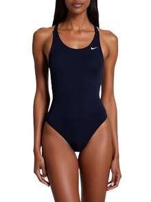 Nike 女士露背吊带连体泳衣 度假泳装 - 藏蓝色 - 查看 1