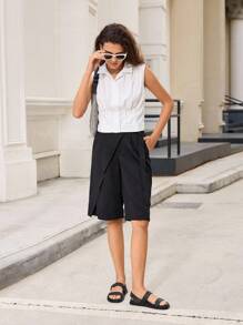 HighSole 休闲时尚舒适露趾百搭女士平底凉鞋 - 黑色 - 查看 10