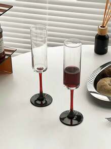 透明玻璃高脚杯、红酒杯、香槟杯、果汁和冷饮杯，高档奢华风格，适合居家、咖啡厅、酒店、餐厅、节日礼物、纪念品 | 酒杯、葡萄酒杯、玻璃饮水杯