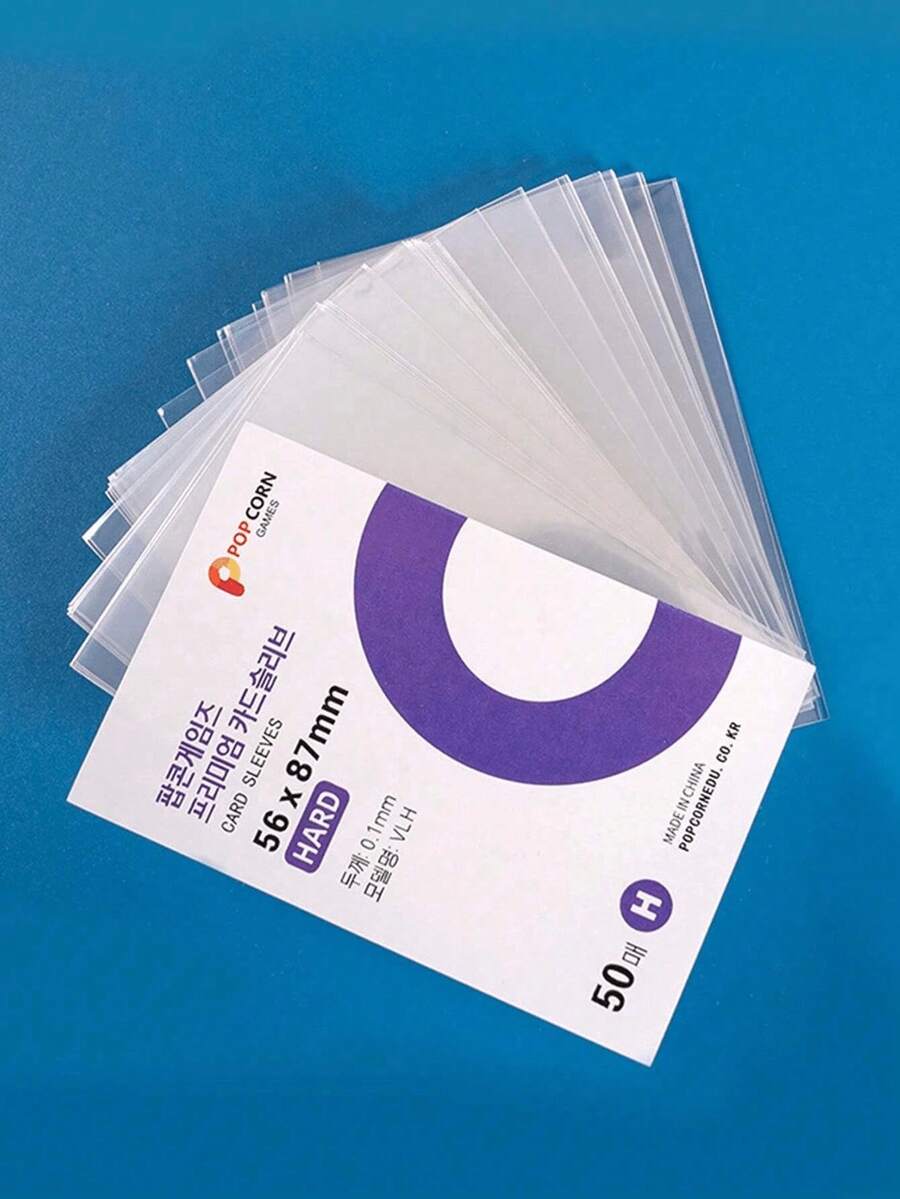 50pcs/100pcs Clear Card Cover, Simple And Portable Cardholder For Office Staff And Students Back To School Fall Decor,Christmas Decorations Halloween Decor Living Room Decor Wall Decor, Bedroom Curtains, Key Holder Storage Containers Storage Box - Clear - View 1