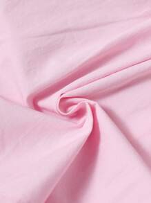 SHEIN 3M-3Y 女婴粉色公主裙，甜美优雅简约可爱风格，柔软舒适的面料，蝴蝶结装饰，泡泡袖，A 字裙，宽松易穿，适合春夏秋季、生日派对、拍照、上学、郊游 - 粉色 - 查看 7