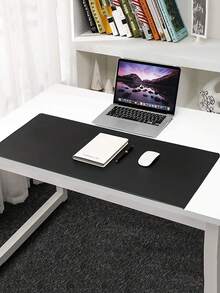 SHEIN Desk Pad For Office Home, Leather Waterproof Large Desk Writing Mat Organizer,Multifunctional Ultra Thin Use Desk Blotters Mouse Pad Protector - Black - View 5