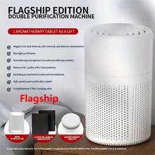 1 Piece USB HEPA Air Purifier With Aromatherapy, Triple Pollen Allergy Filter, Smoke/Dust/Odor Removal, Great For Smokers, Pets, Classrooms, Offices, Dormitories, No Batteries Required