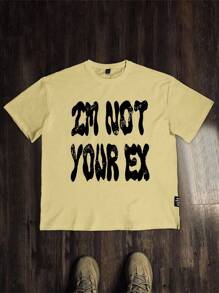 Manfinity EMRG Men's Casual Slogan Printed T-Shirt For Summer Y2k Tee Y2k Tshirt Y2k Clothes Men T Shirts Y2k Tops Men Y2k Streetwear