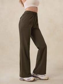 OutZeal 女士户外裤 露营徒步 防水弹力修身喇叭裤腿带口袋 - 棕色 - 查看 8