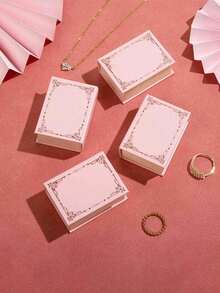 1 件/2 件迷你书形戒指盒，可爱情侣珠宝礼盒，适用于求婚、婚礼、情人节、旅行、居家和办公室，便携式珠宝收纳盒，适合返校