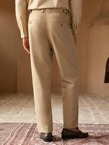 HIMLAND Men's Casual Slim Fit Straight Leg Pants, Comfortable & Fashionable, Suitable For Spring And Autumn, Fall, Old Money