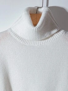 Franclia 2件套女士高端优雅针织毛衣，白色，秋冬