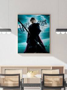 HARRY POTTER X SHEIN 图形和字母图形海报非常适合家庭、客厅、卧室、办公室、浴室、厨房装饰，适合客厅、卧室和餐厅 - 彩色 - 查看 8