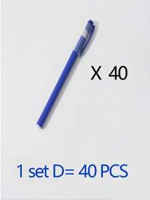 Gel Pen Pressed Ballpoint Pen Blue Gel Pen Fine Point, Retractable Gel Ink Rollerball Pens For Smooth Writing - Blue - View 9