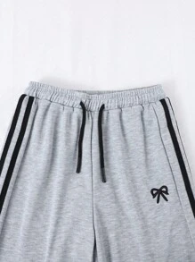 SHEIN Sparklyn Girls' Casual All-Match Versatile Sports Commuting School Back-To-School Daily Home Loose Sweatpants Fall Winter