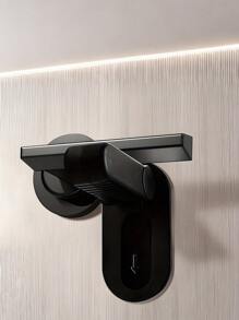 1pc Multifunctional Locks: Protecting Youngsters And Pets, No Drilling Required, Door Handle Lock Artifact,  To School,ABS Door Handle Lock Anti-Pinch Protection Buckle Door Handle