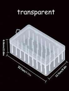 42 bobines Organisateur de fil à coudre - Boîte de rangement transparente verrouillable, convient pour les accessoires de broderie et de matelassage, boîte de rangement d'outils de couture portable, conception sûre. - Multicolore - Voir 8