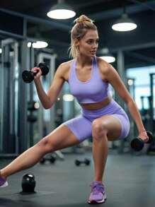 Innovista Seamless Workout Sets Sports High Support Quick Dry Daily Athleisure Yoga HIIT Training Office To Gym Tights Activewear Fall Clothes Bra UV Protection Legging Pants Comfort Movement Functional Mesh Breathable Tummy Control Compression Figure-Flattering Cardio Running Outdoor Exercise Healthy TT Viral IG Reel Ready FYP INSTA OOTD Purple Working Mom Fitness Utilitarian Chic, Ultra Seamless, Pastel Colors