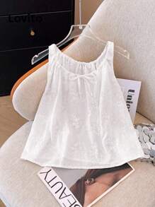 INAWLY 2 chiếc áo vest ngoài trời thường ngày thêu màu trắng dành cho nữ - Nhiều màu - Xem 3