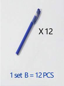 Gel Pen Pressed Ballpoint Pen Blue Gel Pen Fine Point, Retractable Gel Ink Rollerball Pens For Smooth Writing - Blue - View 6
