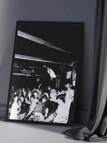 1 件专辑封面海报、帆布印刷海报、说唱歌手海报、时尚墙面艺术、音乐迷收藏、墙面艺术、现代墙面装饰、卧室客厅浴室办公室家居装饰、无框架 - 黑色 - 查看 2