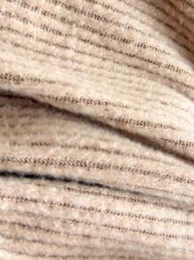 SHEIN 2 Stücke Baby Mädchen Set mit Rundhals Strickjacke Pullover & Leggings mit elastischem Bund, lässige koreanische Mode Outfit mit Mütze, bequem & weich für Herbst/Winter