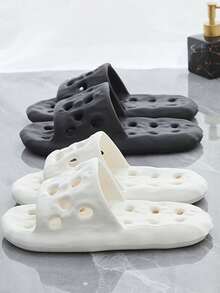 SHEIN 1双EVA浴室拖鞋，防滑防臭家居淋浴凉鞋 - 彩色 - 查看 2