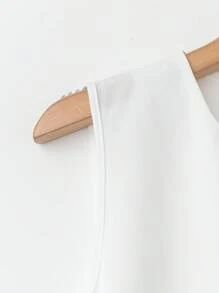 GlowEve Women's Plain Simple Casual Regular Shirt - White - View 4