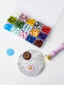 Multi-Color Sealing Wax Beads - Assorted Random Colors In Box, For Kids Octagonal Seal Stamps & DIY Crafts