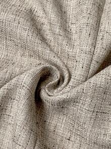 Elaquor 大码女式休闲时尚金属纽扣夹克 - 卡其色 - 查看 7