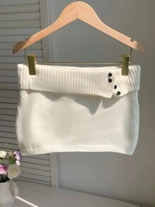 Comfortcana 女士纯色针织罗纹休闲百搭毛衣裙，秋冬韩版风格