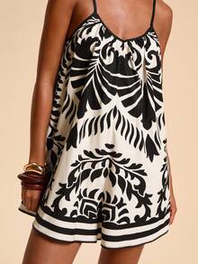 SHEIN Bộ áo liền quần thời trang, thanh lịch dành cho bé gái tuổi teen, thích hợp cho kỳ nghỉ. - Nhiều màu - Xem 5