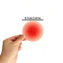 SHEIN 1pc亚克力杯垫防烫圆形渐变糖果色ins拍摄道具装饰摆件隔热垫桌垫 - 彩色 - 查看 3