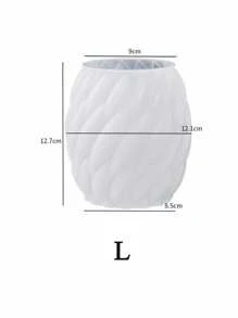 Rotating Raindrop Candle Silicone Mold Geometric Gypsum Wool Column Ball Table Mold - White - View 11