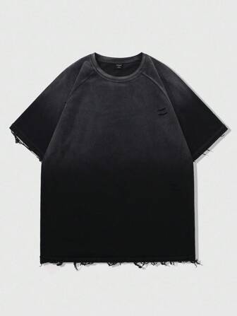 Street Life T-shirt homme avec design américain de rue, t-shirt graphique à effet zébré de peinture éclaboussée, style années 2000