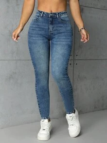 SHEIN ICON Plus Size Women's Fashion Casual Versatile Slim Fit Pants