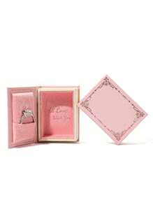 1 件/2 件迷你书形戒指盒，可爱情侣珠宝礼盒，适用于求婚、婚礼、情人节、旅行、居家和办公室，便携式珠宝收纳盒，适合返校