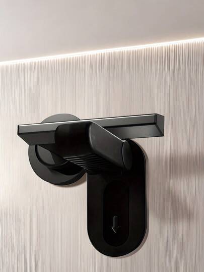 1pc Multifunctional Locks: Protecting Youngsters And Pets, No Drilling Required, Door Handle Lock Artifact,  To School,ABS Door Handle Lock Anti-Pinch Protection Buckle Door Handle