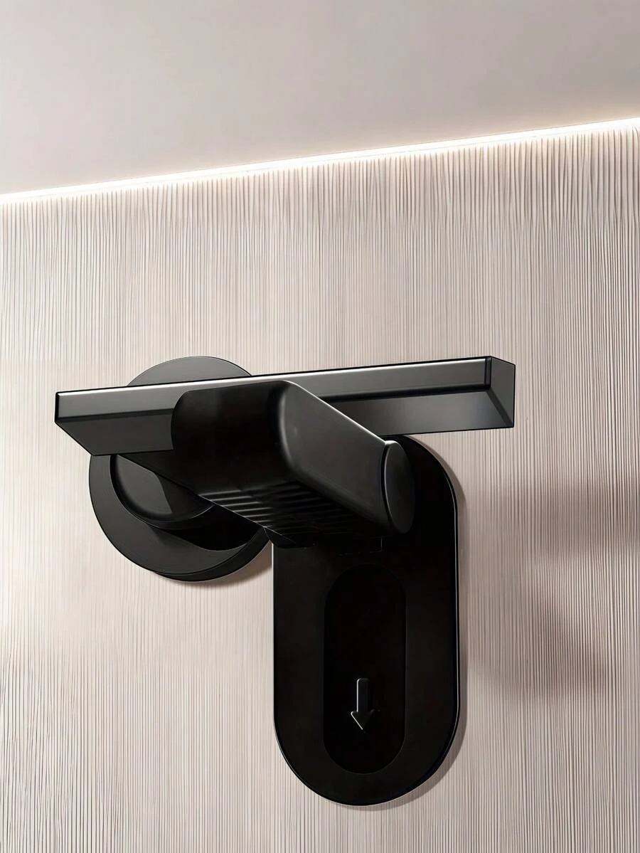 1pc Multifunctional Locks: Protecting Youngsters And Pets, No Drilling Required, Door Handle Lock Artifact,  To School,ABS Door Handle Lock Anti-Pinch Protection Buckle Door Handle