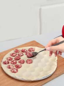 1pc Aluminum Alloy Dumpling Mold, 37 Holes, Slouchy Dumpling Maker - Silver - View 3