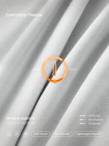 GLOWMODE 30'' Everyday Fleece Wide Leg Adjustable Drawstring Waist Basic Joggers Sweatpants With Side Pockets Daily Casual Fall Winter - Light Grey - View 5