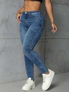 SHEIN ICON Plus Size Women's Fashion Casual Versatile Slim Fit Pants