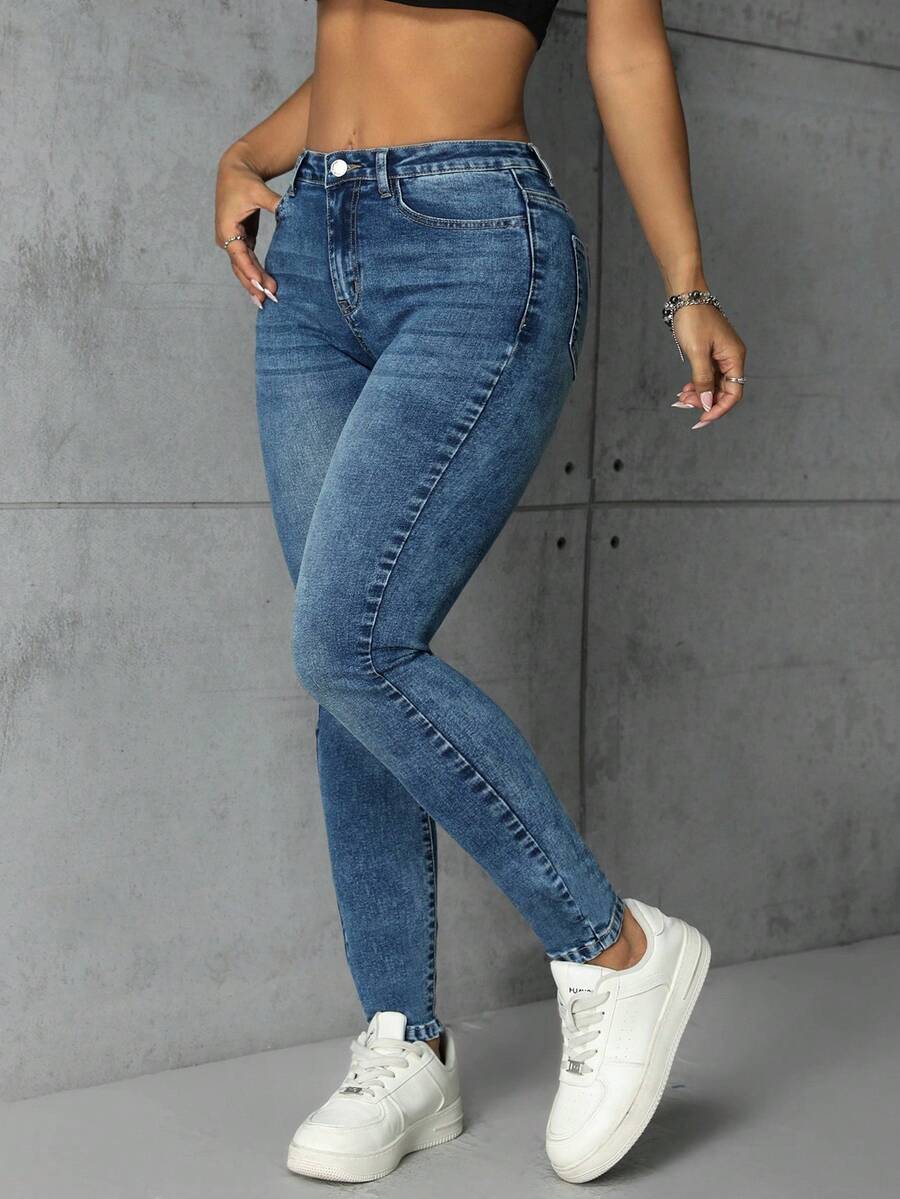 SHEIN ICON Plus Size Women's Fashion Casual Versatile Slim Fit Pants