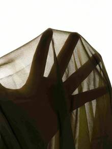 Roylia Women's Casual Loose Collar Blouse For Commuting Draped Top Olive Green Top - Green - View 7