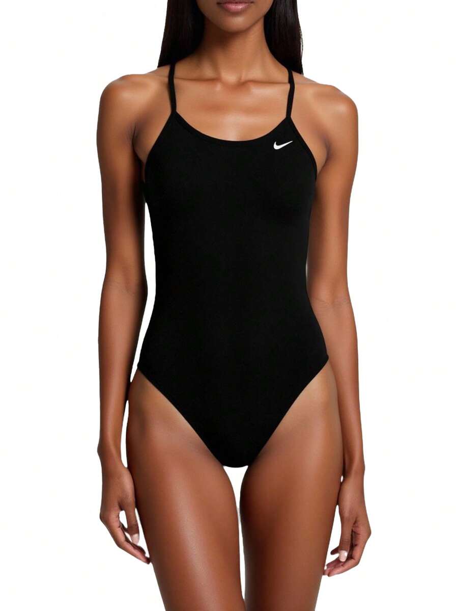 Nike Áo hai dây hở lưng đơn giản thời trang ngoài trời dành cho nữ - màu đen - Xem 1